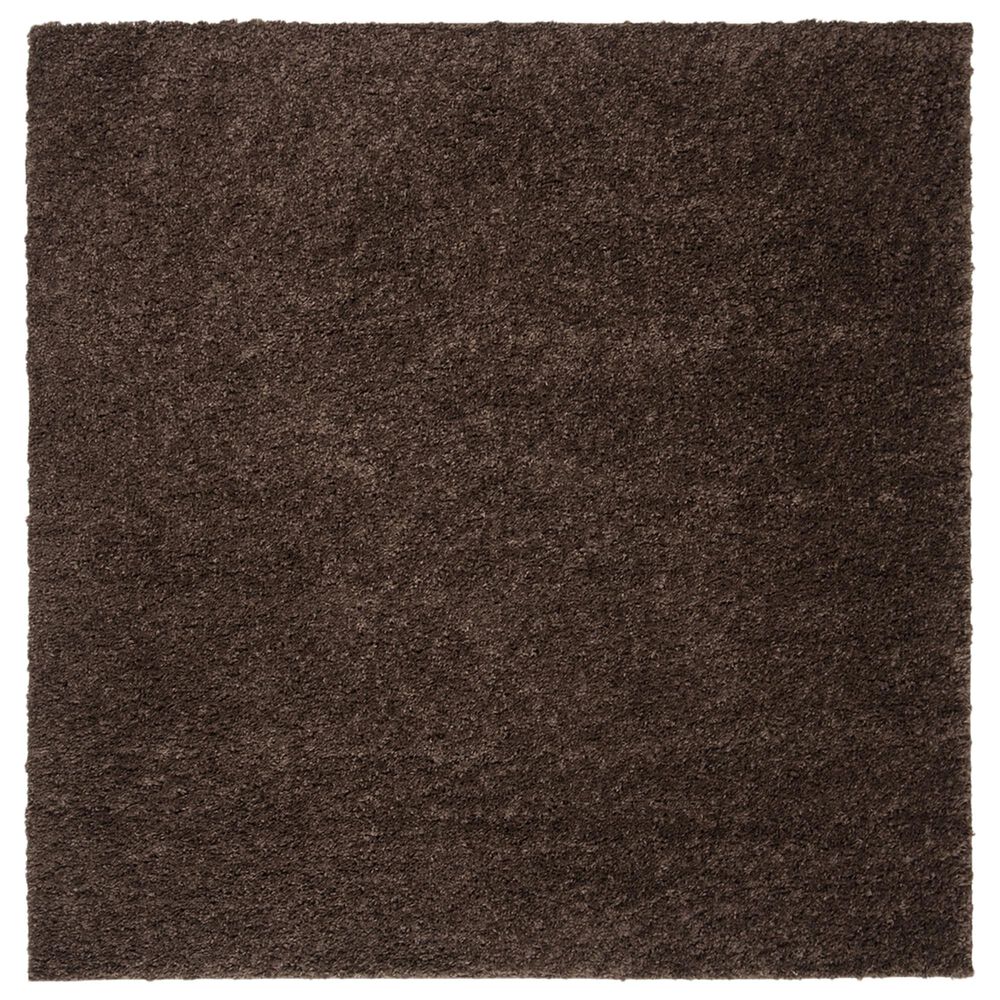 Safavieh August Shag 3" Square Brown Area Rug, , large