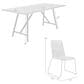 Blue River Koala and Shasta 5-Piece Patio Dining Set in Light Eucalyptus, Black and Brick Red, , large