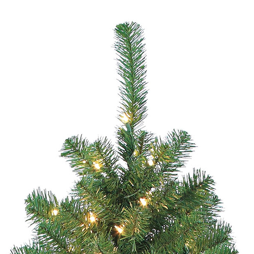 The Gerson Company 7' Pre-Lit Artificial Montana Pine with White Lights in Green, , large