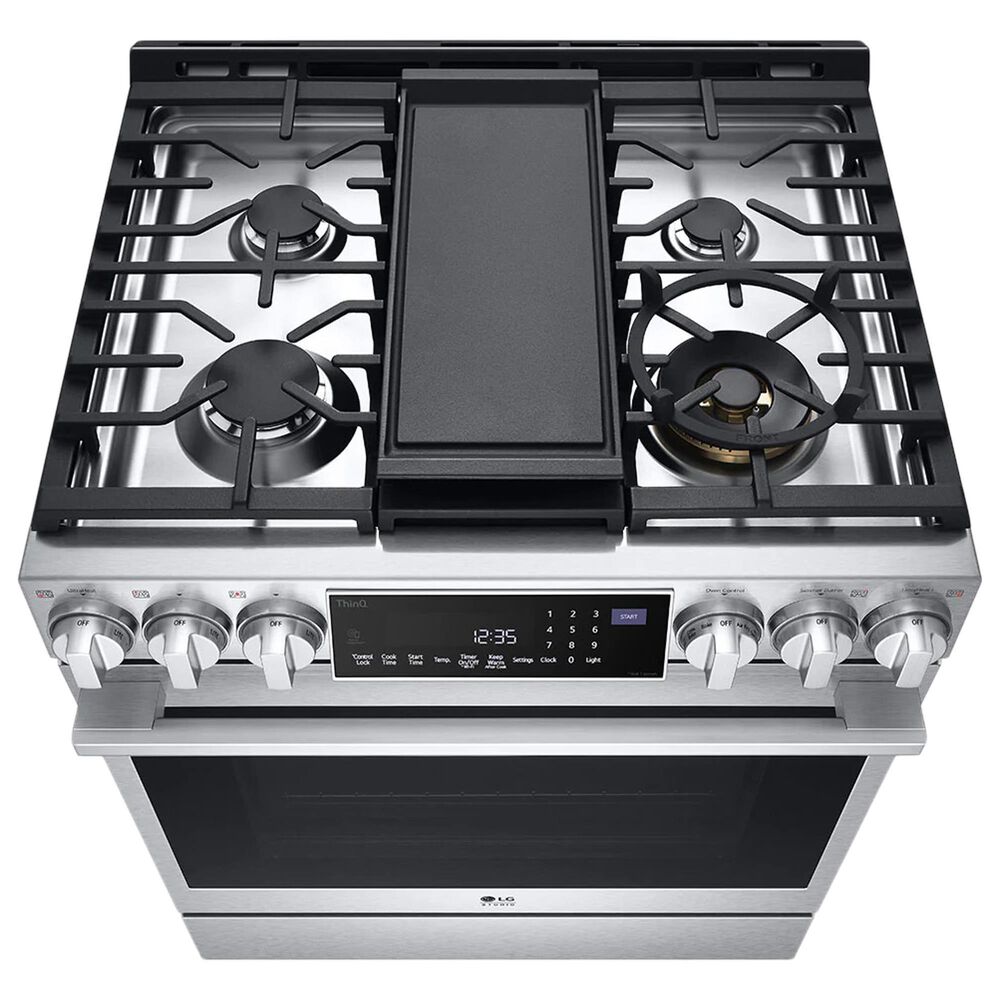 LG Studio 6.3 Cu. Ft. Slide-in Gas Range with ProBake Convection in Stainless Steel, , large