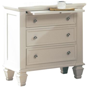 Pacific Landing Sandy Beach Nightstand with 3 Drawers and 1 Tray, , large