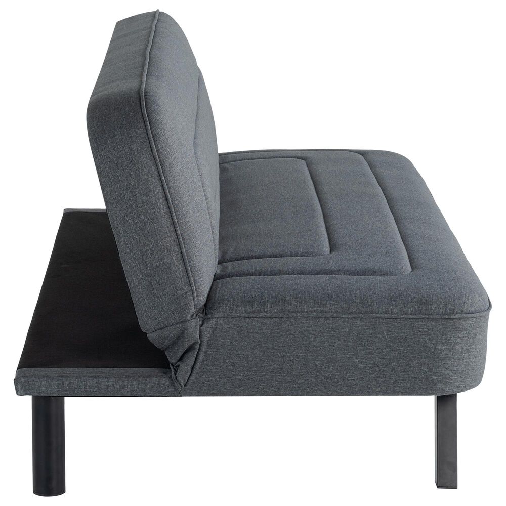 Lifestyle Solutions Frankie Convertible Sofa in Charcoal, , large