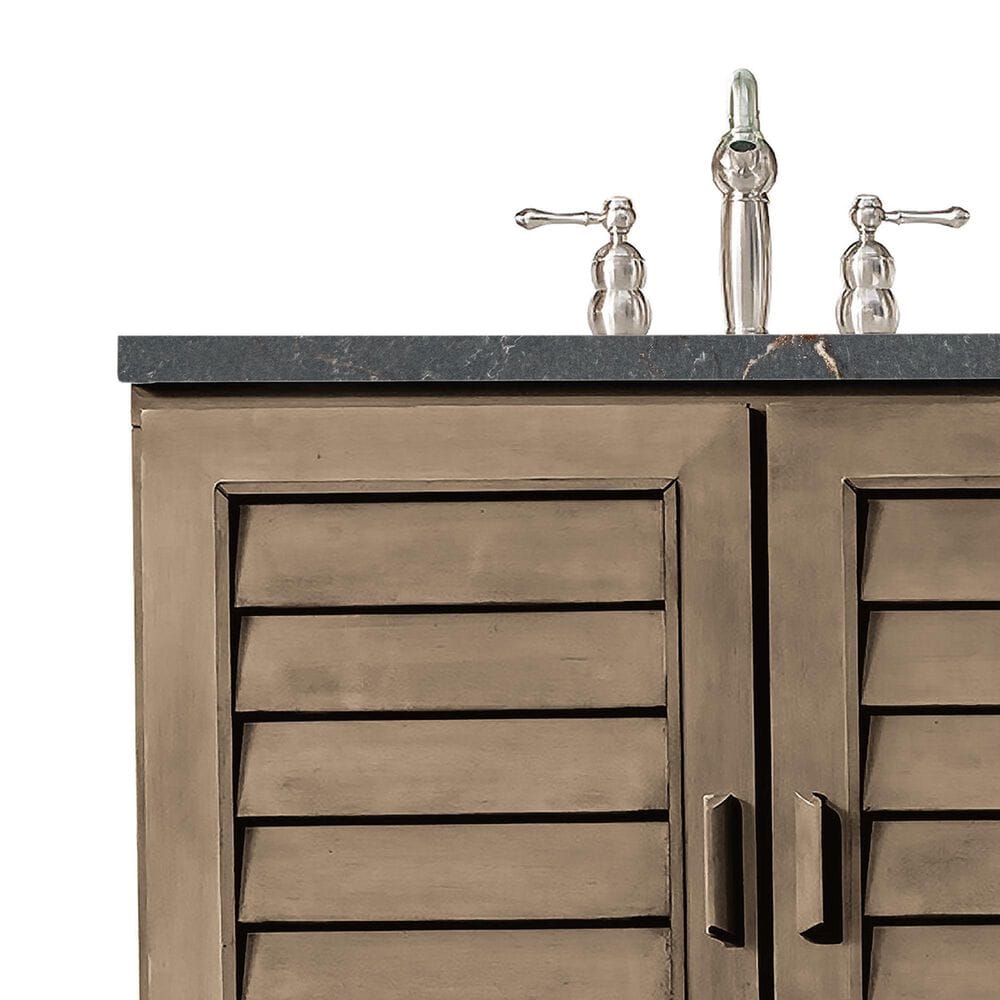 James Martin Vanities Portland 36&quot; Single Bathroom Vanity in Whitewashed Walnut with 3 cm Parisien Bleu Quartz Top and Rectangular Sink, , large