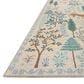 Rifle Paper Co. Menagerie MEN-02 2"6" x 7"6" Cream Runner, , large