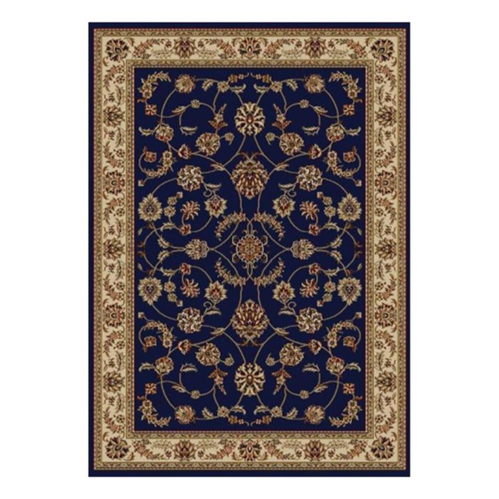Radici USA Bergamo 1596 5'5" X 7'7" Blue Area Rug, , large
