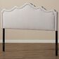 Baxton Studio Nadeen Queen Upholstered Headboard in Greyish Beige, , large