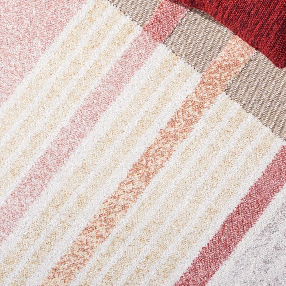 Safavieh Sarasota 2'3" x 9' Pink and Brown Indoor/Outdoor Runner, , large