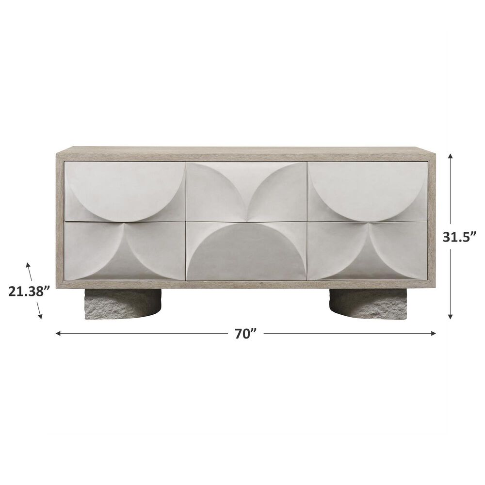 Bernhardt Lunula 6-Dresser in Sand Grey, Flaxen and Vellum, , large