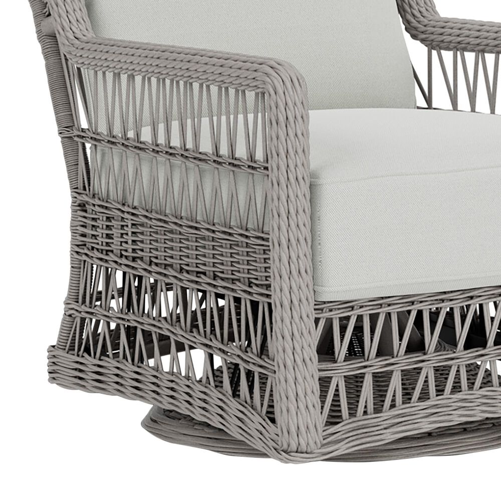 Lloyd Flanders Mackinac Swivel Glider Lounge Chair in Bright Side Fog, , large