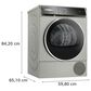 Bosch 800 Series 4 Cu. Ft. Front Load Electric Dryer in Pearl Steel, , large