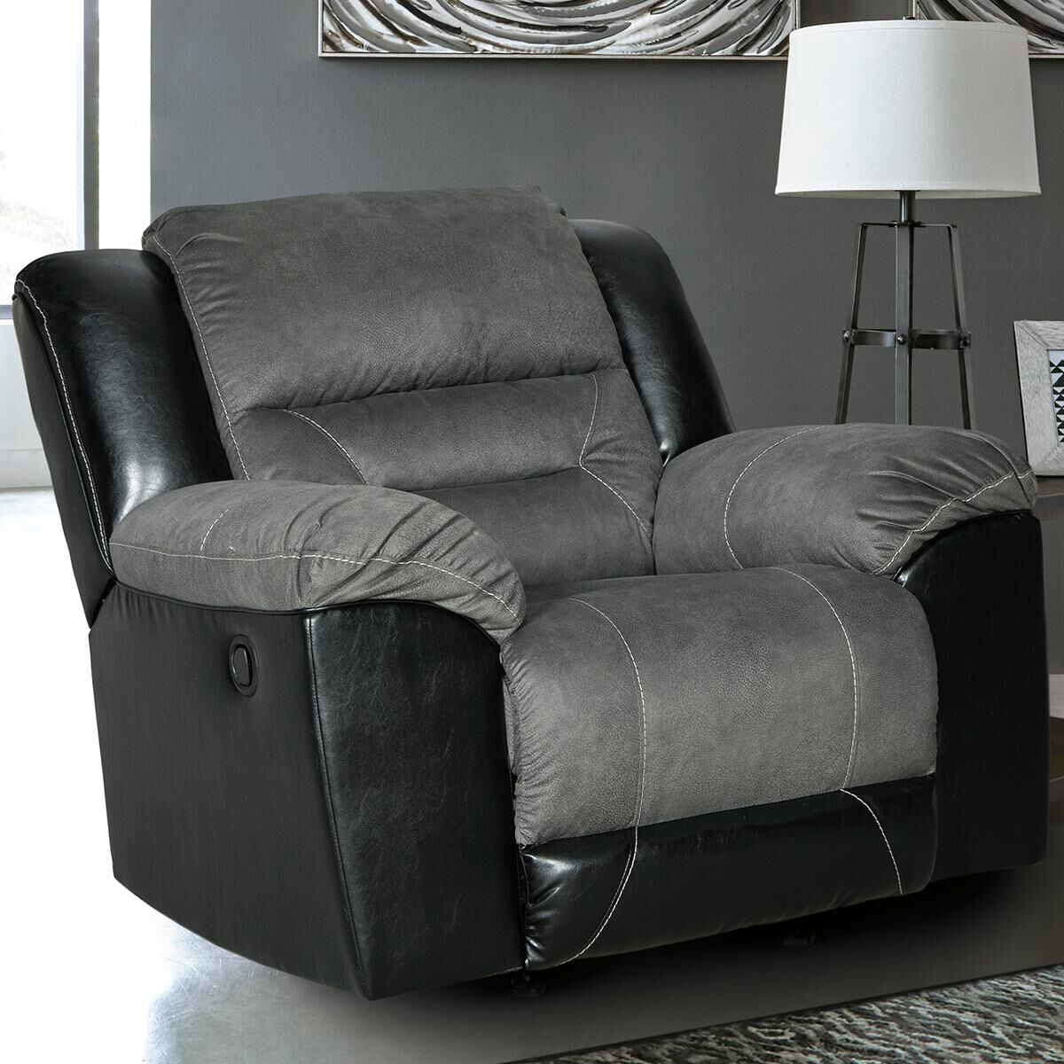 Signature Design by Ashley Earhart Manual Rocker Recliner in
