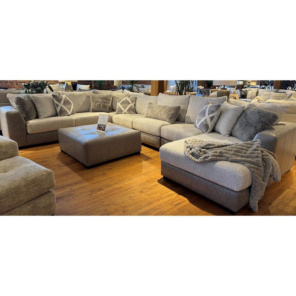 Albany Furniture Cocktail Ottoman in Dove, , large