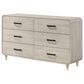 Crown Mark Nyomi 4 Piece King Panel Bedroom Set in White, , large