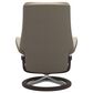 Stressless Paul Medium Leather Chair and Ottoman Set in Oxford Blue, , large