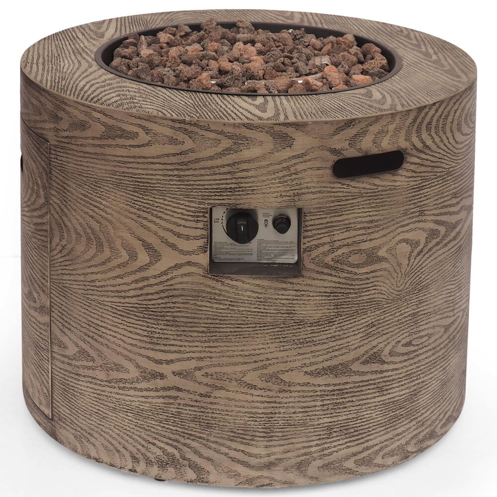 Noble House Senoia 40000 BTU Round Firepit in Brown, , large