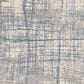 Nourison Rush 6" Round Ivory and Blue Area Rug, , large