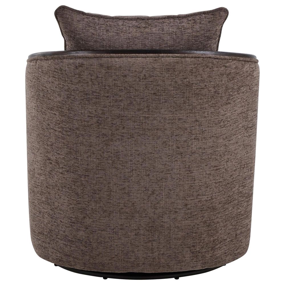 LumiSource Gemma Swivel Accent Chair in Mocha, , large