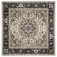 Safavieh Lyndhurst LNH334 7" Square Cream and Navy Area Rug, , large
