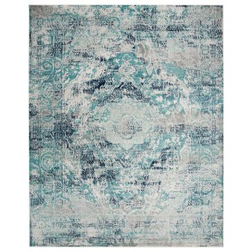 Safavieh Madison MAD152M 10" x 14" Ivory and Blue Area Rug, , large