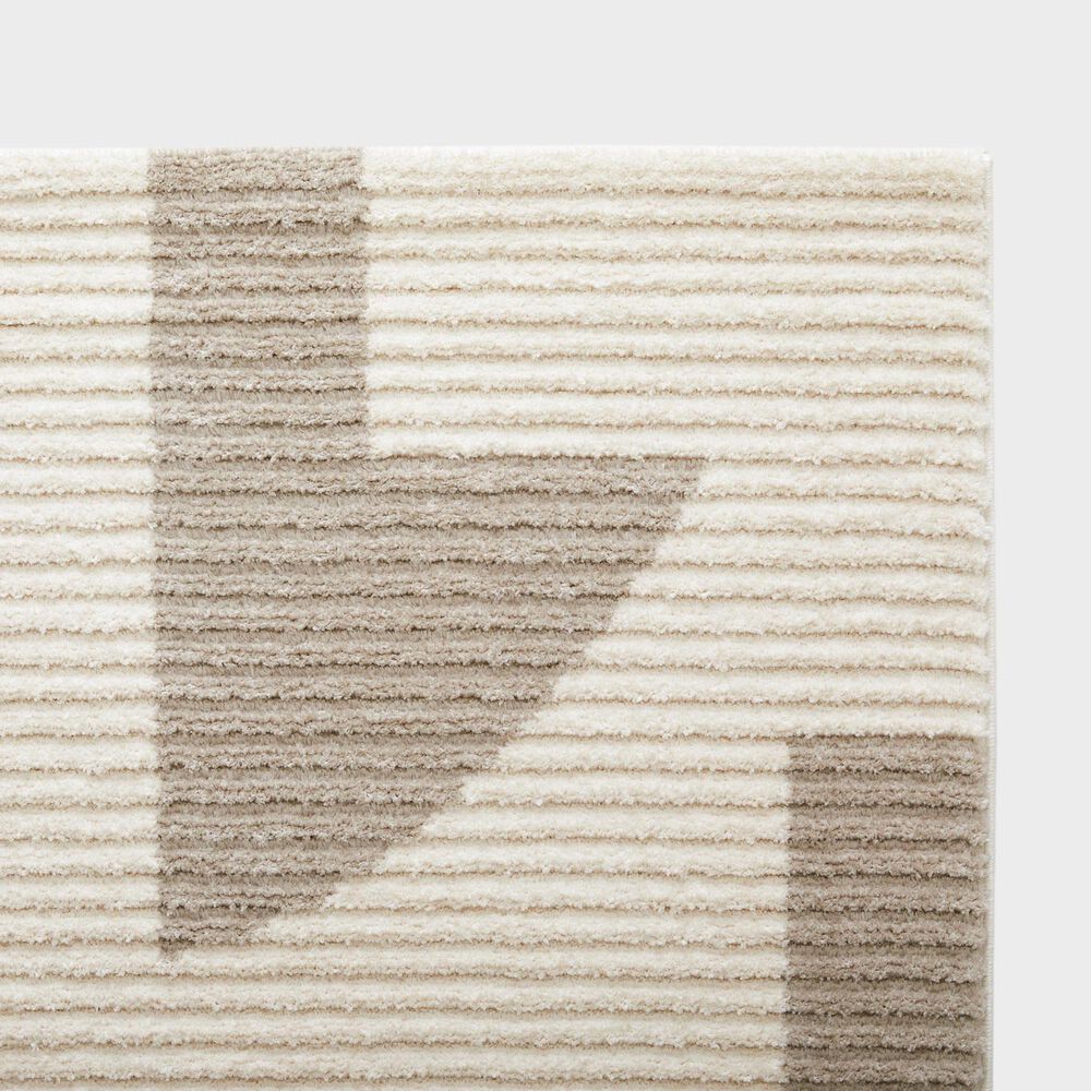 Central Oriental Etros Maki Beige and Taupe 7&#39;10&quot; x 9&#39;10&quot; Area Rug, , large