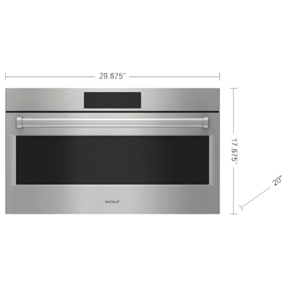 Wolf Appliances 1.6 Cu. Ft. E Series Professional Drop-Down Door Microwave Oven in Stainless Steel, , large