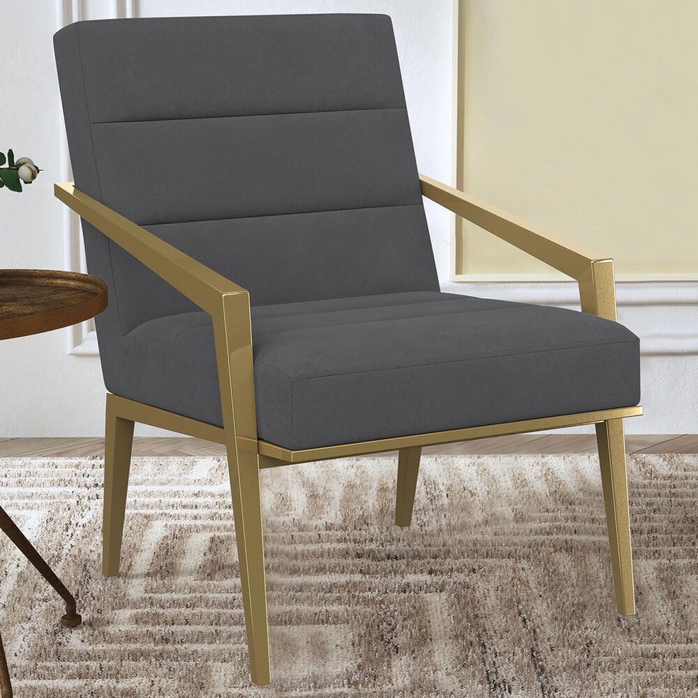 Coaster Kirra Accent Arm Chair in Dark Grey, , large