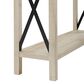 Walker Edison Metal X Entryway Table in White Oak, , large