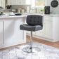 Linon Home Decor Bohen Swivel Bar Stool in Polished Chrome, , large