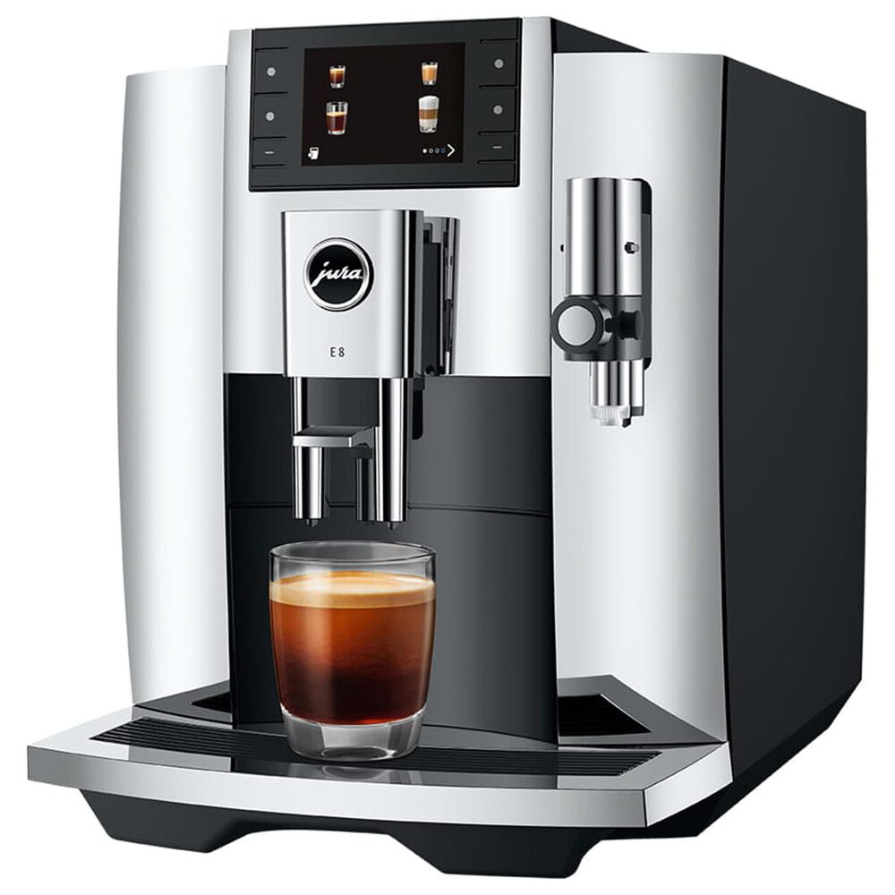 Jura E8 64 Oz Automatic Coffee Maker in Chrome, , large