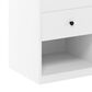 HOMLUX 1-Drawer Lift Top Nightstand in Solid White, , large