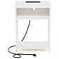 HOMLUX 19.7"3-Tier End Table in White, , large