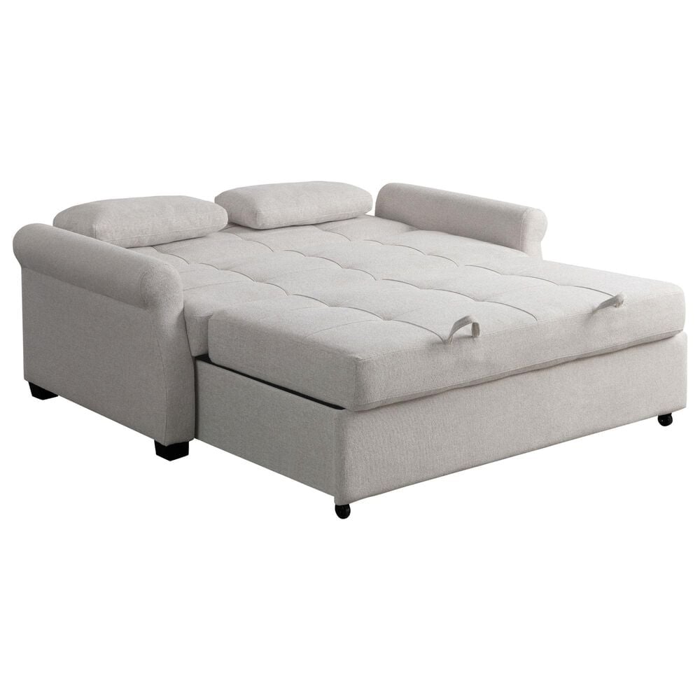 Lifestyle Solutions Hampton Queen Convertible Sofa in Oatmeal, , large