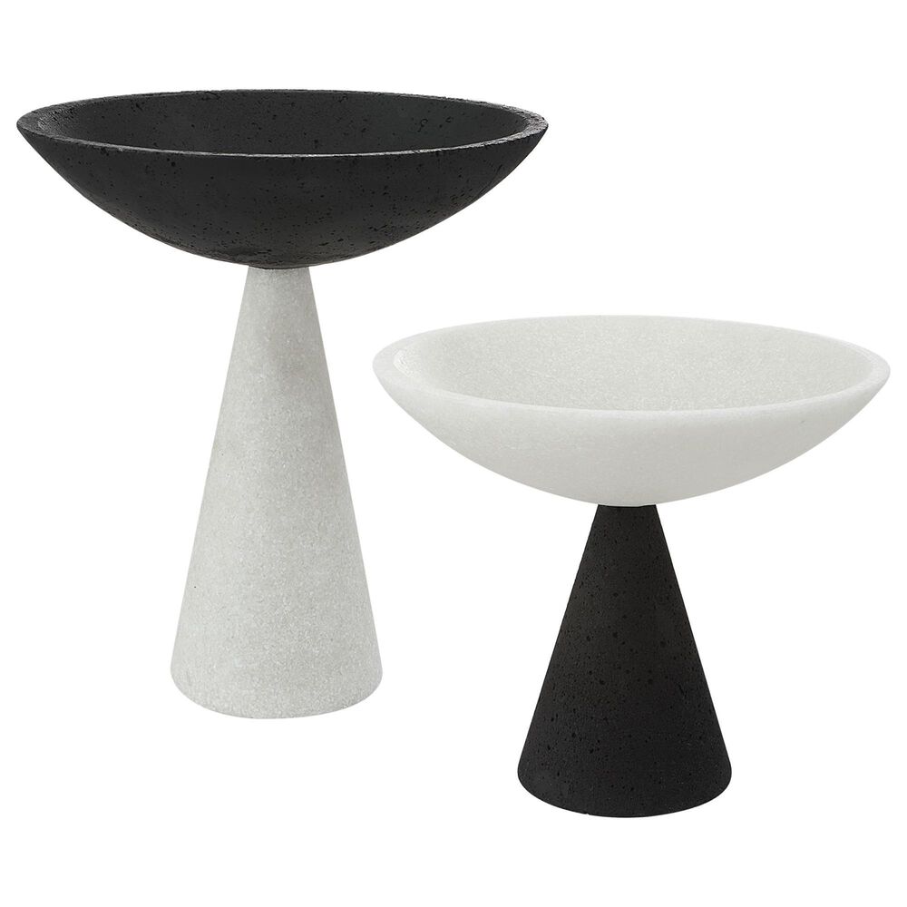 Uttermost Antithesis Bowl in Black and White (Set of 2), , large