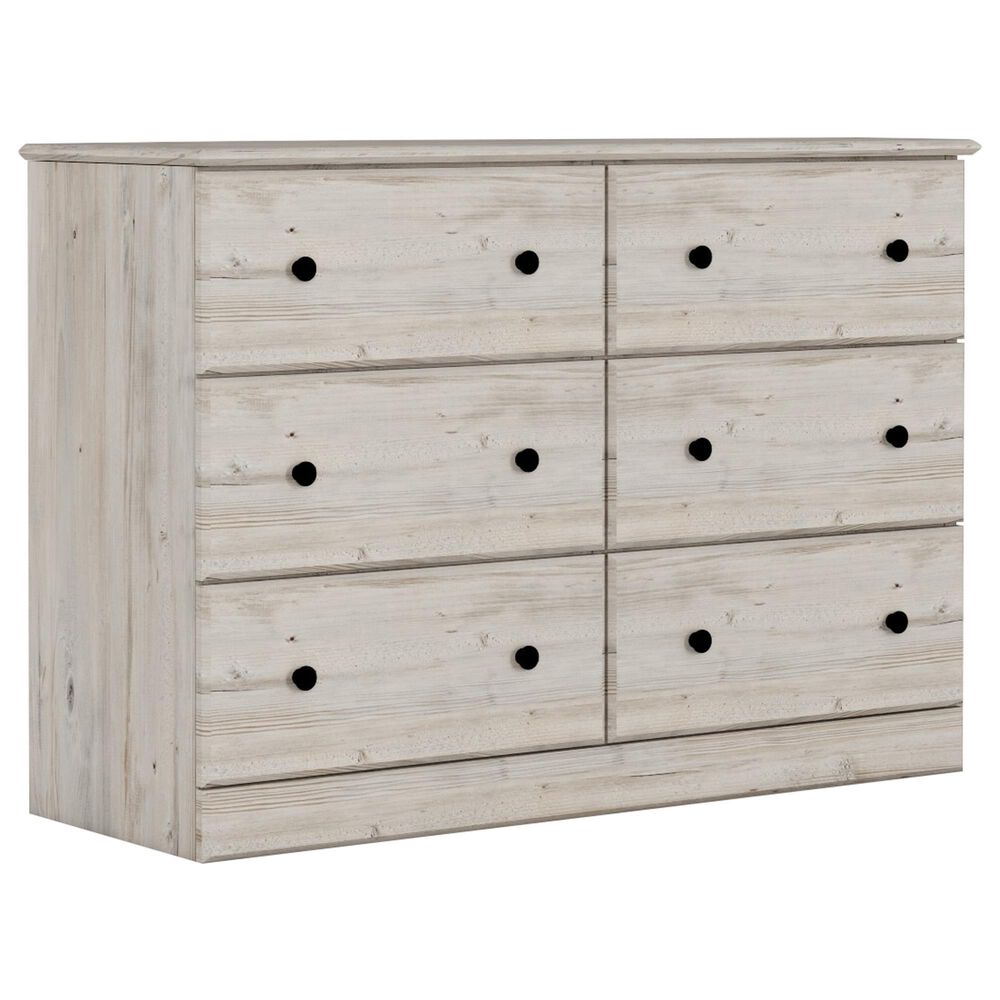 Lemoore Essentials 45" 6-Drawer Dresser Only in Frosted Pine, , large