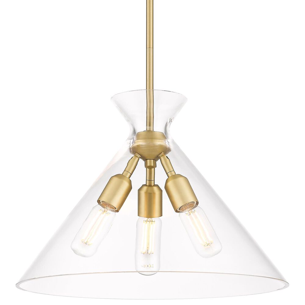 Golden Lighting Malta 3-Light Pendant in Brushed Champagne Bronze, , large