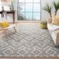 Safavieh Natura 9" x 12" Cream, Gray and Aqua Area Rug, , large