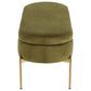 Lumisource Chloe Storage Bench in Green/Gold, , large