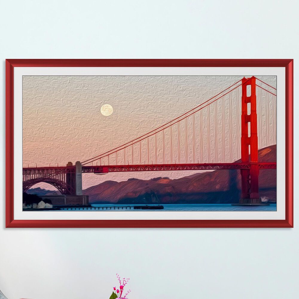 Deco TV Frames Alloy 32" Frame Bezel for Samsung the Frame TV in Candy Apple Red, , large