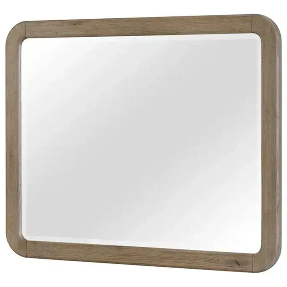Sterling Timber Playa Landscape Mirror in English Knotty Oak, , large