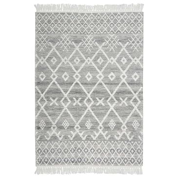 Nourison Nicole Curtis Series 3 SR302 4" x 6" Grey and Ivory Area Rug, , large