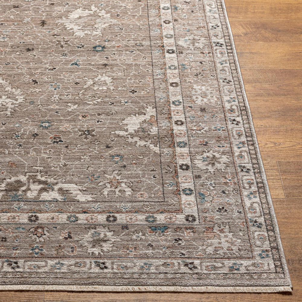 Surya Carlisle 2&#39;11&quot; x 10&#39; Sage, Ivory, Pale Blue, Charcoal and Brown Runner, , large