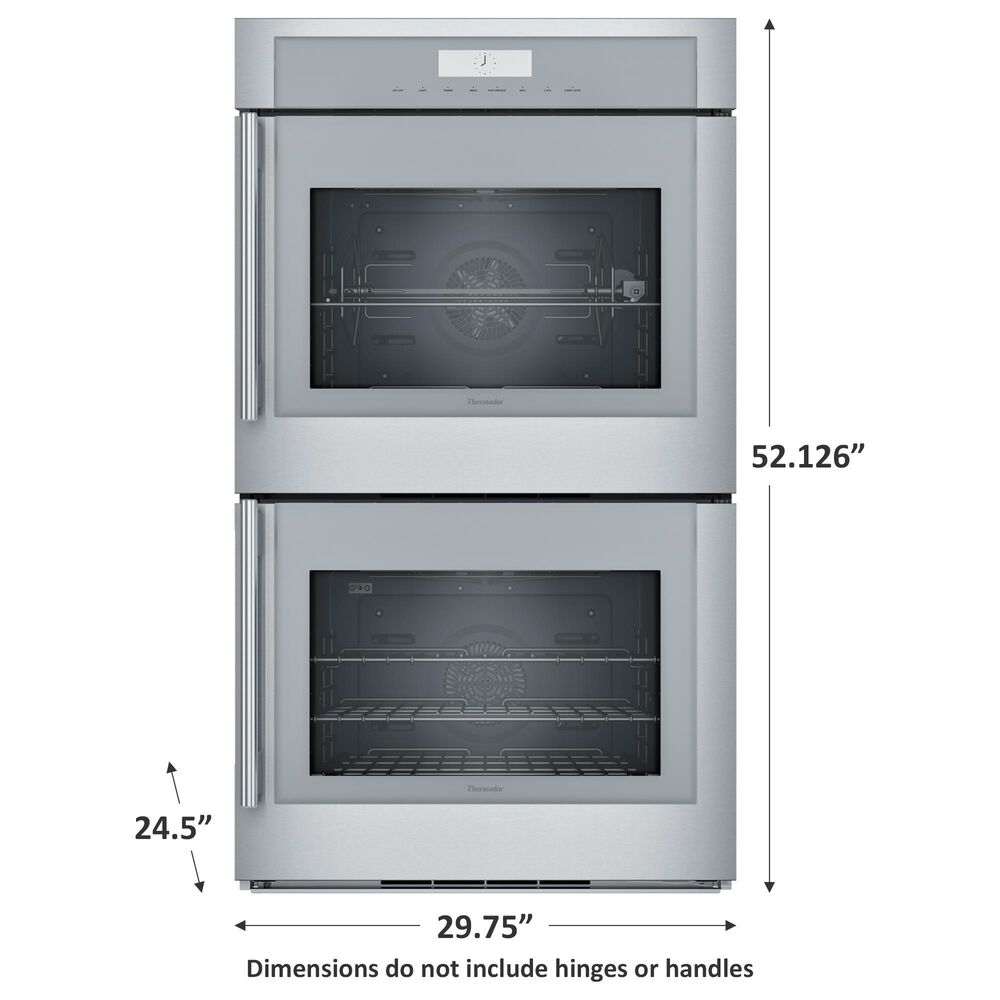 Thermador 30&quot; Masterpiece Double Wall Oven w/ Right Side Opening Door - Stainless Steel, , large