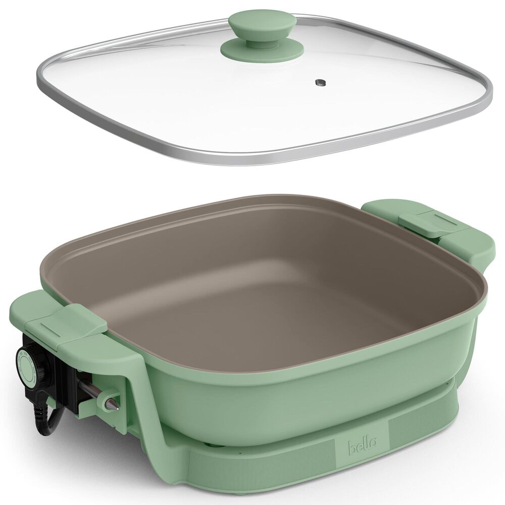 Bella 12&quot; Make and Take Electric Skillet in Seaglass, , large