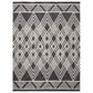 Safavieh Micro-Loop MLP155H 8" x 10" Charcoal and Ivory Area Rug, , large