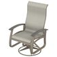 Telescope Casual Furniture Montego Supreme Height Patio Swivel Rocker with Polymer Accents in Smoke, , large
