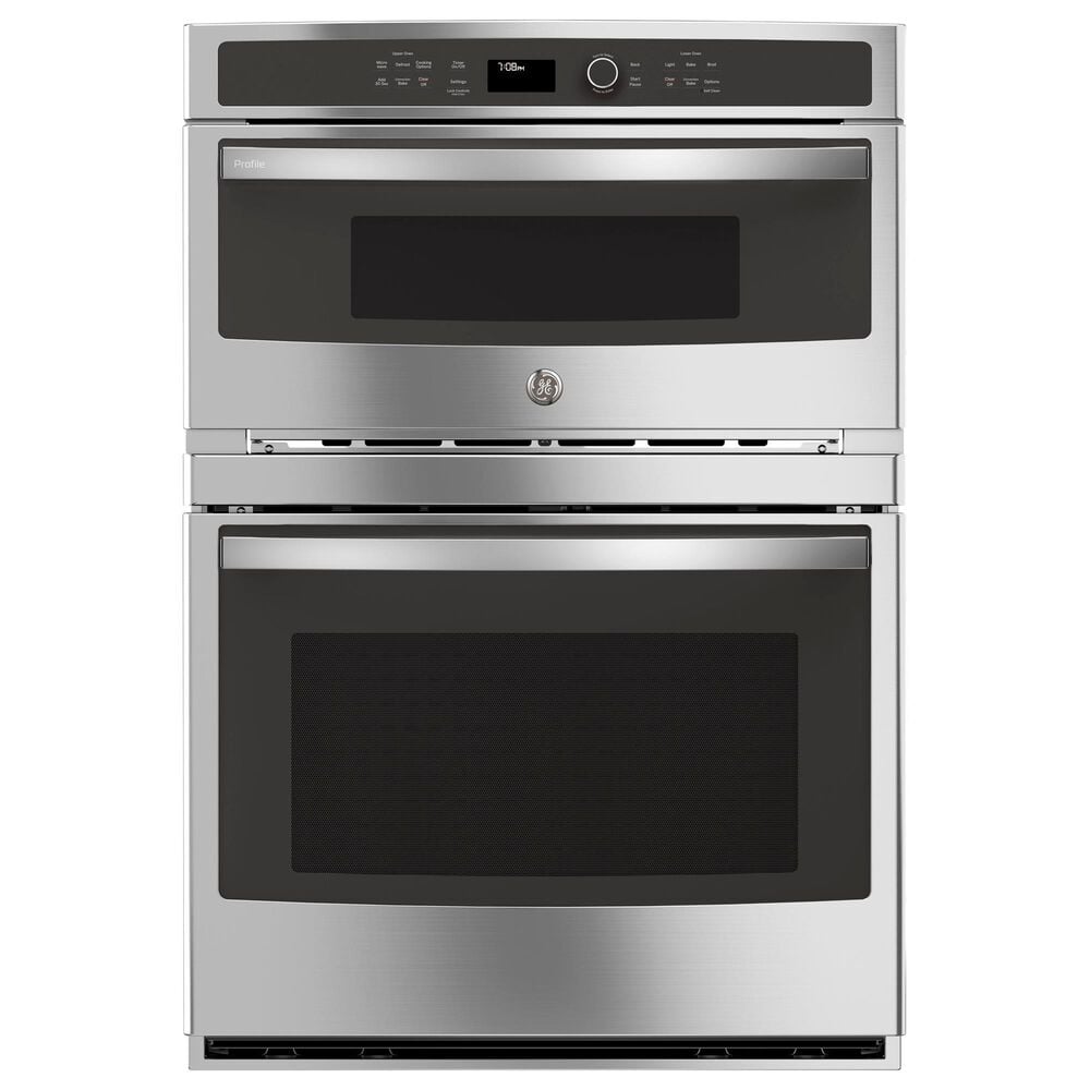 GE Profile 2-Piece Kitchen Package with Stainless Steel 30&quot; Built-In Combination Wall Oven and Black Induction Cooktop, , large
