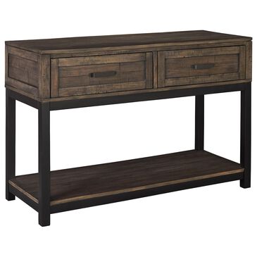 Ashley Johurst Sofa Table in Grayish Brown and Black, , large