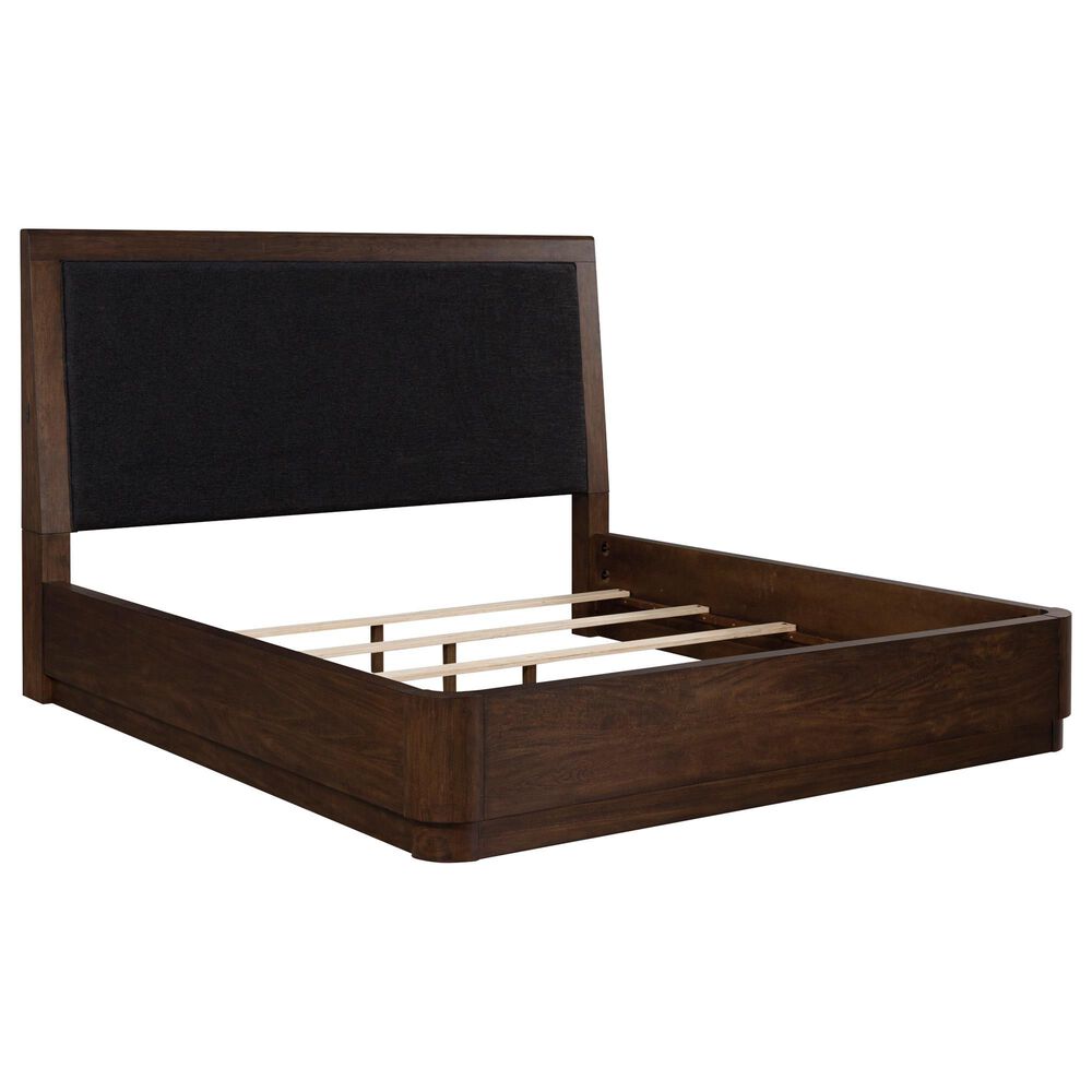 Millenium Dilenno Queen Panel Bed in Dark Brown with USB Ports, , large