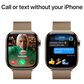 Apple Watch Series 10 GPS + Cellular 42mm Gold Titanium Case with Gold Milanese Loop, , large