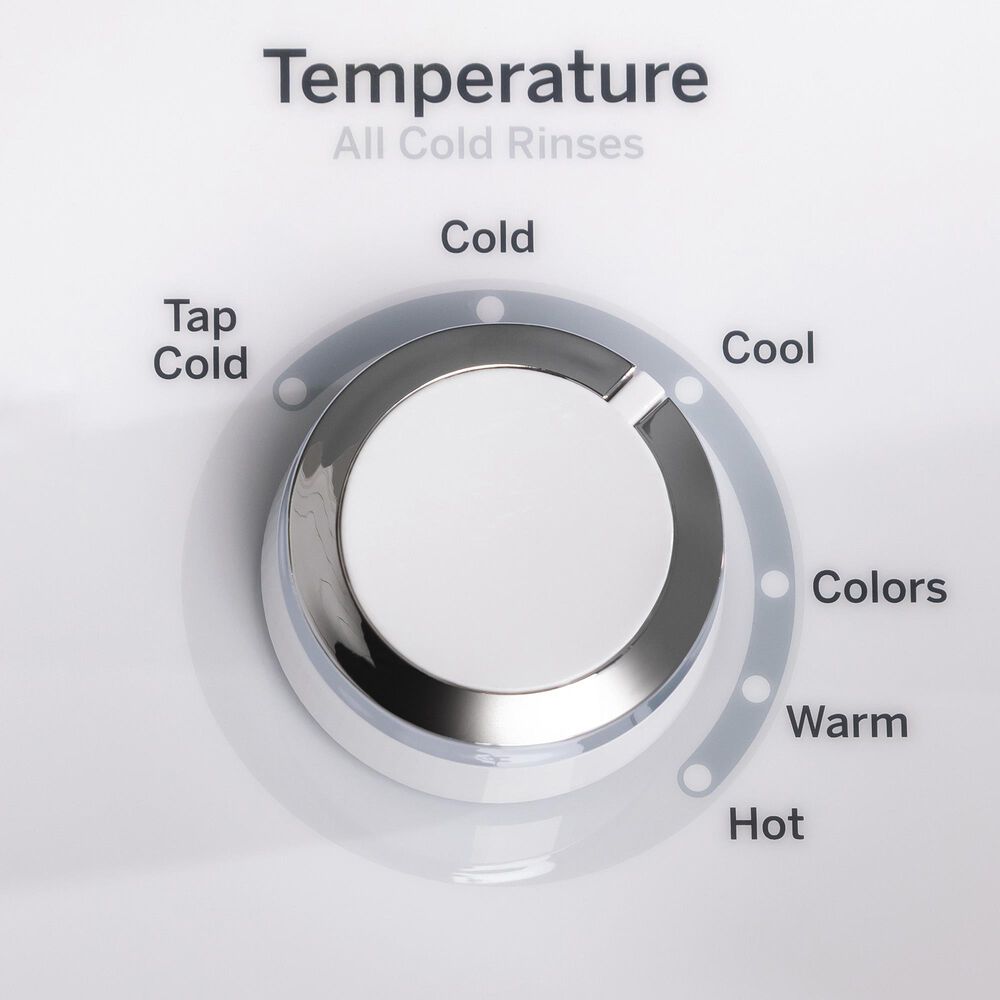 GE Appliances 3.9 Cu. Ft. Front Load Washer and 5.9 Cu. Ft. Gas Dryer Stack Laundry in White, , large